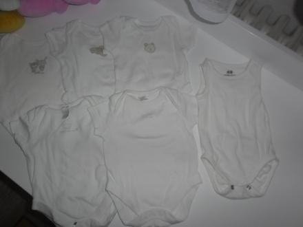 Biele bodynka 56, 56