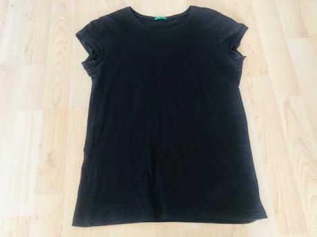 Benetton cierne tricko, benetton,xs