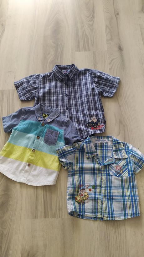 Košele krátky rukáv 3ks, 80