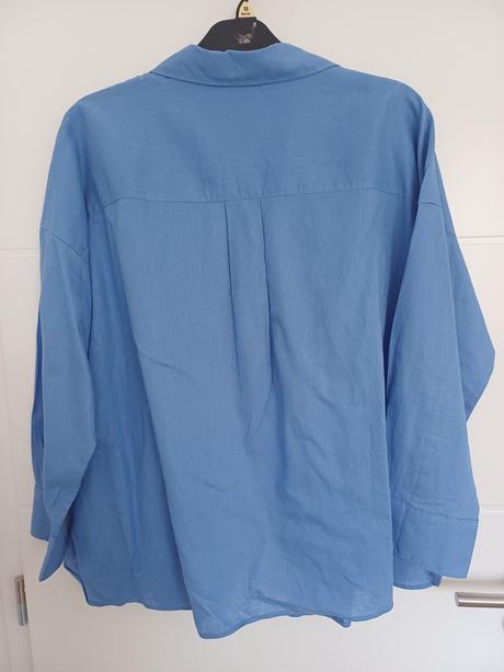 Dámska modrá košeľa, h&m,48