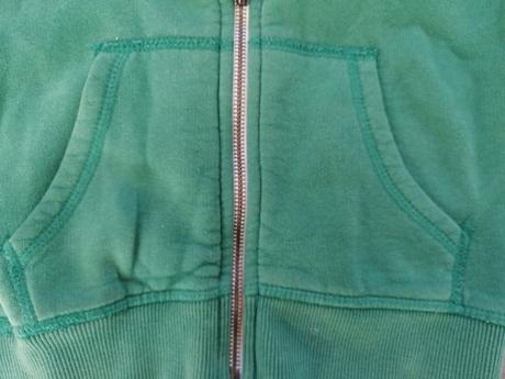 Mikina reserved v104 zelená na zips s kapucnou, reserved,104