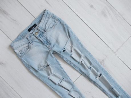 Trhané slim jeansy tally weijl, tally weijl,32