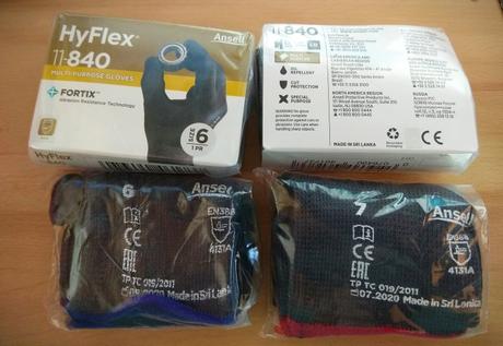 Rukavice ansell hyflex 11-840, vel 6 a 7, 