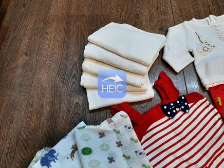 Mix oblečenia vek 0 - 18mes. + spací vak emitex, 68–80