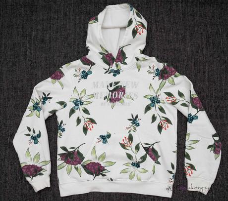 Kvetovaná mikina, veľ. 164, h&m,164
