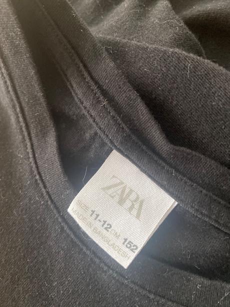 Cierne bavlnene tricko, zara,152