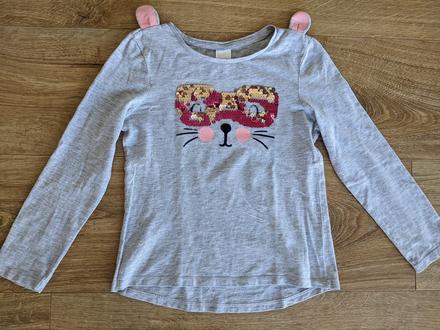 Tričko s mačičkou, palomino,128