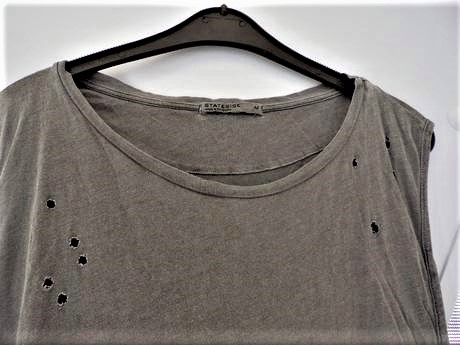 Top tričko obnoseného vzhľadu, l