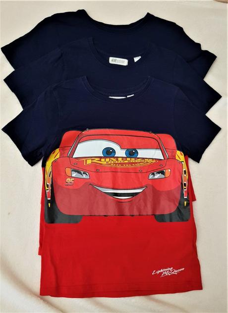 3ks tricko cars s autom top stav, h&m,134