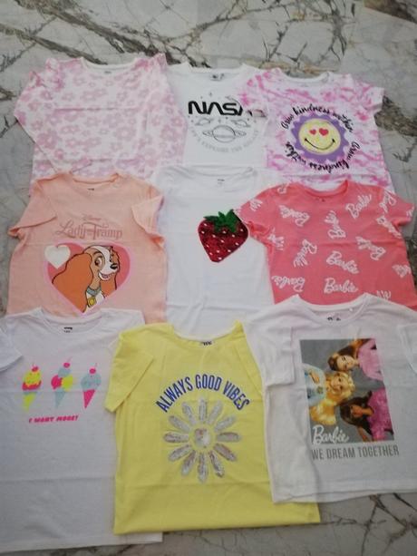 Tričká pre dievča veľkosť 134-140, 134