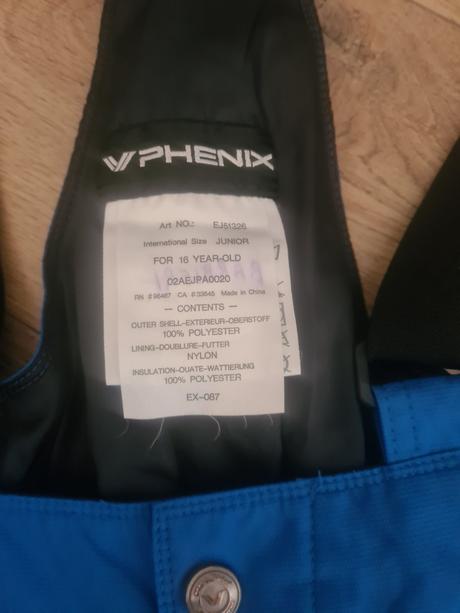 Lyžiarske nohavice phenix, 164