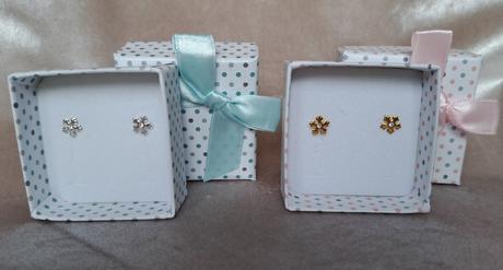 Puzetové náušnice vločky,