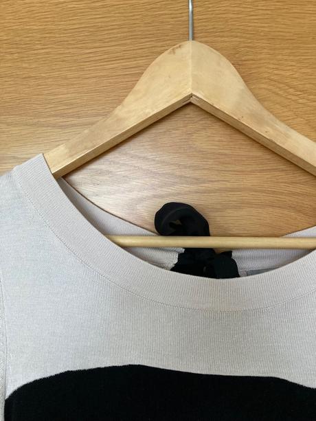 Úpletové krémové šaty, h&m,s