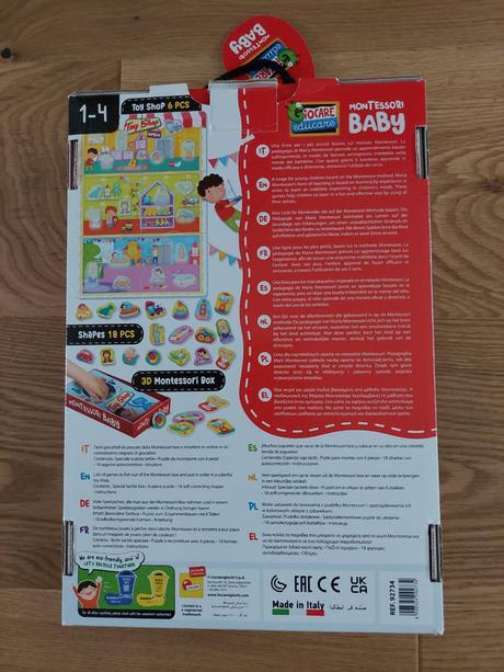 Montessori box - toy shop, 