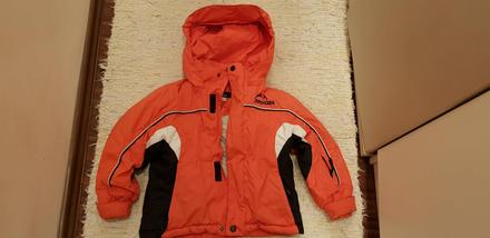 Oranžová bunda vel.116-122, 116