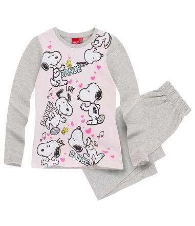 Pyžamo snoopy šedo-ružové, 116