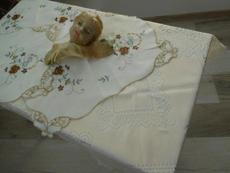 3 x obrúsok krémový,, 