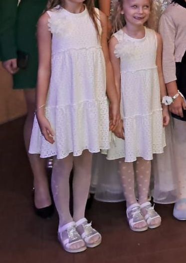 Nadherne biele madeirove saty. cislo 122 zara, zara,122