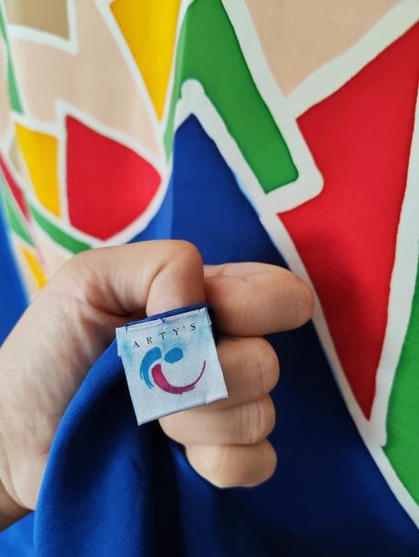 Hodvábna ručne maľovaná šatka, 