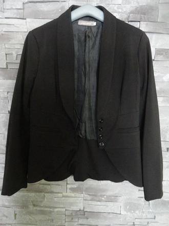 Elegantné čierne sako, m