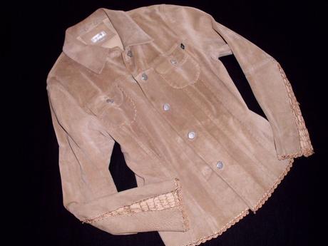 Kožený kabátik m-l, l