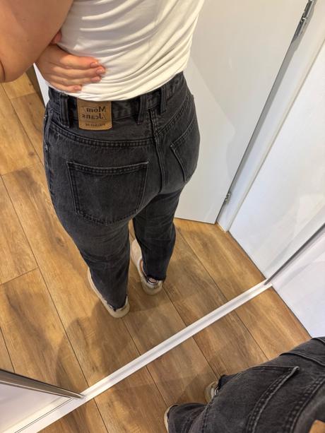 Pull & bear čierne rifle mom, pull&bear,s