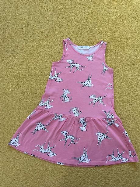 Šaty s dalmatíncami, zn. h&m, v. 110/116, h&m,116