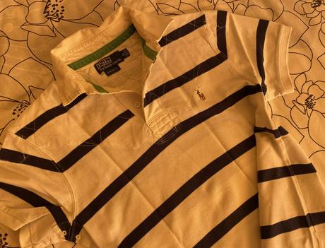 Bavlnené pásikové tričko polo ralph lauren v. m, ralph lauren,m