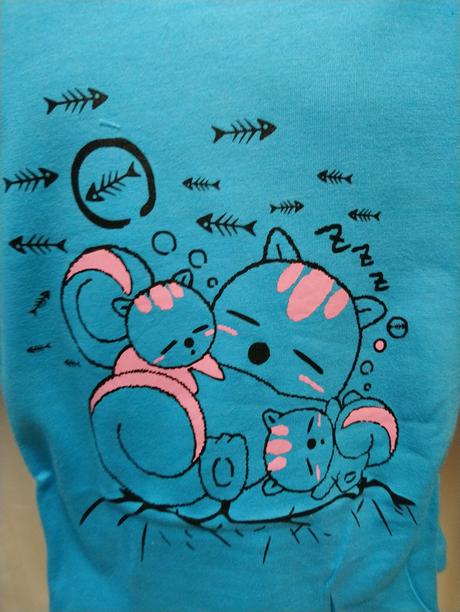 Dievčenské modré pyžamo mačičky, v & k, 104-110, 110