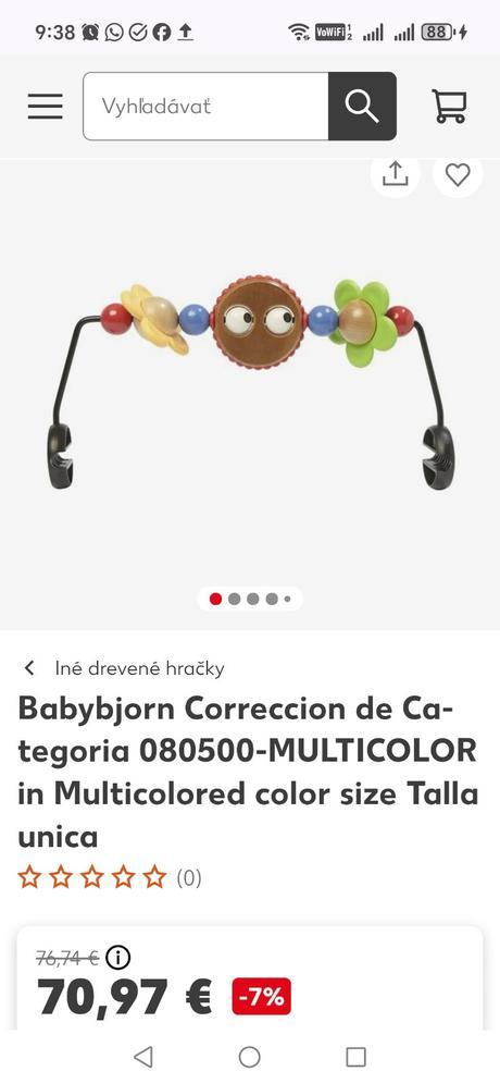 Hrazdička babybjorn,