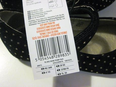 Cierne so zlatymi hviezdickami - nenosene, f&f,22 / 24