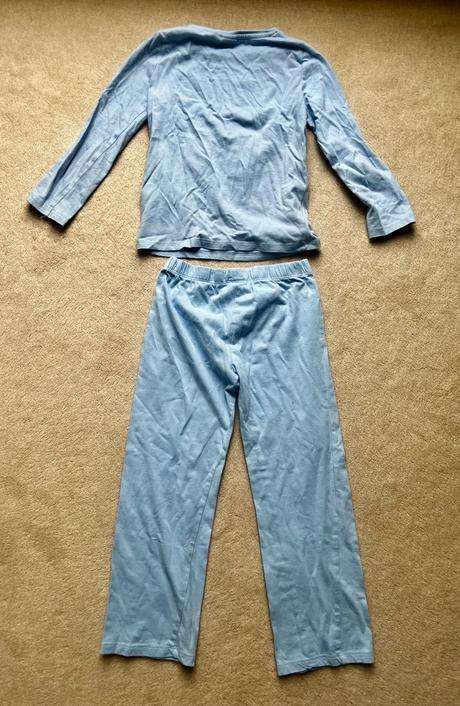 Bledomodré dievčenské pyžamo frozen, elsa anna, disney,110