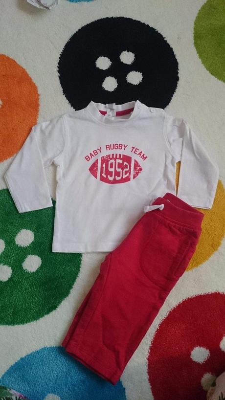 Suprava teplaky + tricko, c&a,74