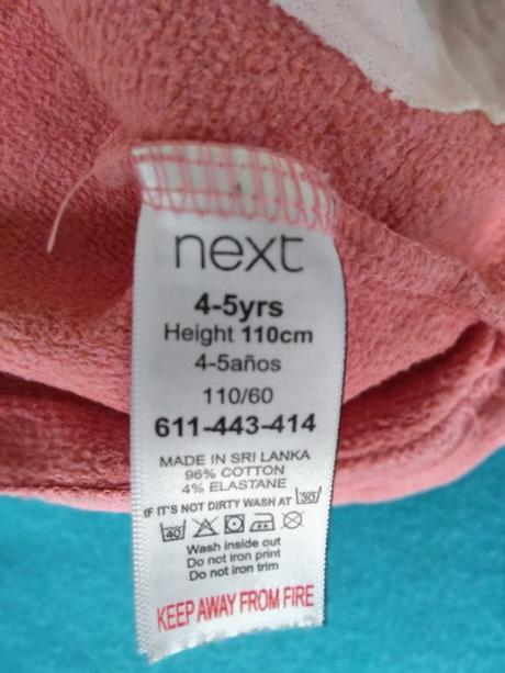 Mikinové šaty, next,110