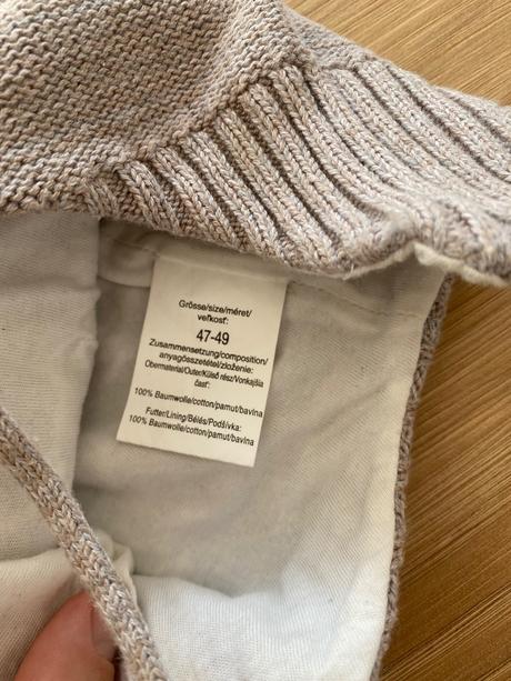 Roztomilá čiapka macko (v47-49, cca 12-24 m), brendon,<50