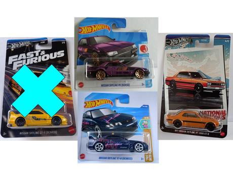 Hot wheels - nissan skyline,