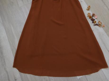Šaty hnedé padavý materiál m/l, m