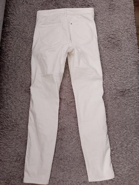 Bielo krémové skinny, denim,m
