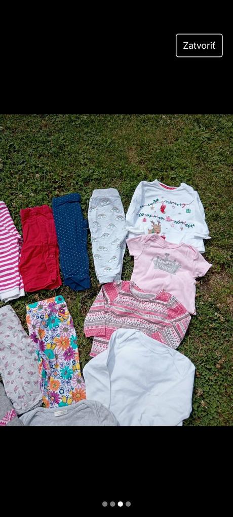 Balík dievčenského oblečenia 6-9 mesiacov, 68–80