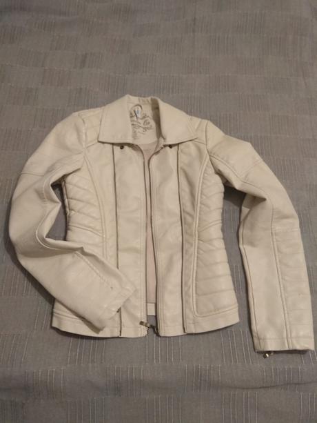 Kožená bundička, denim,36