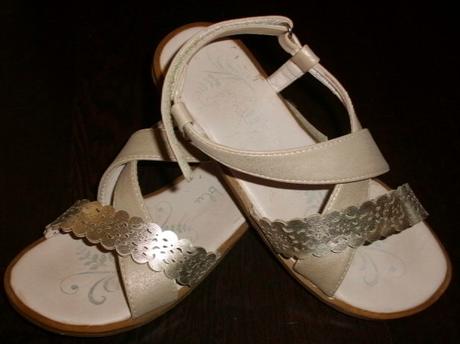 Skvelé béžovo-zlaté sandálky - veľ. 35, nelli blu,35