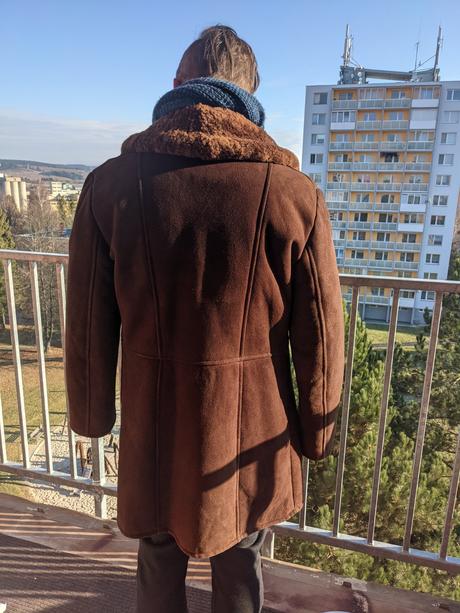 Pánsky kožuch z pravej kože., l