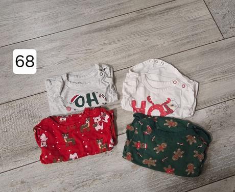 Balík oblečenia - body , overal veľkosť 52 ,62, 68, 50–62