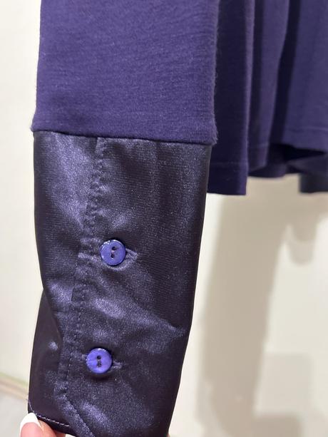 Fialové elegantné tričko, m