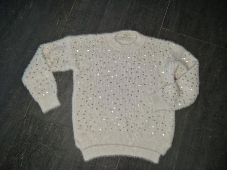 Mäkký pulóver s flitrami, s