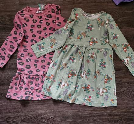 2x šaty, h&m,122