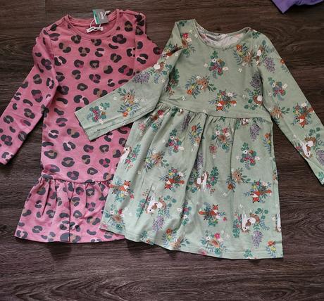 2x šaty, h&m,122