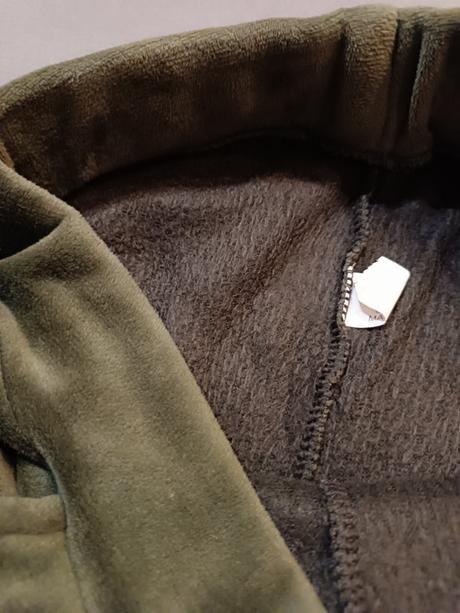 Damske velurove zateplene teplaky, l