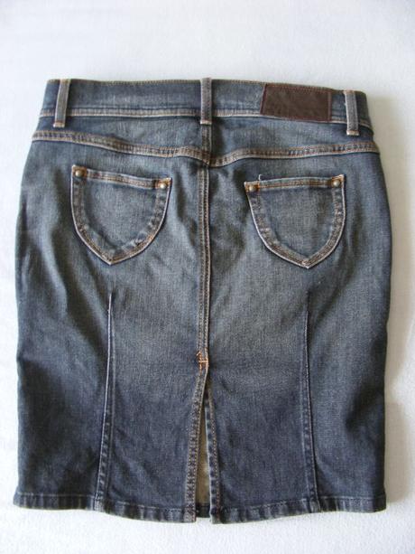 Rifľová sukňa benetton - xs/s, benetton,xs