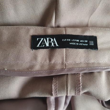 Pudrovo ružové nohavice, zara,l